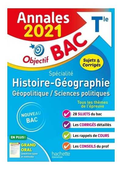 Annales Bac 2021 Spécialité Histoire-Géographie ...